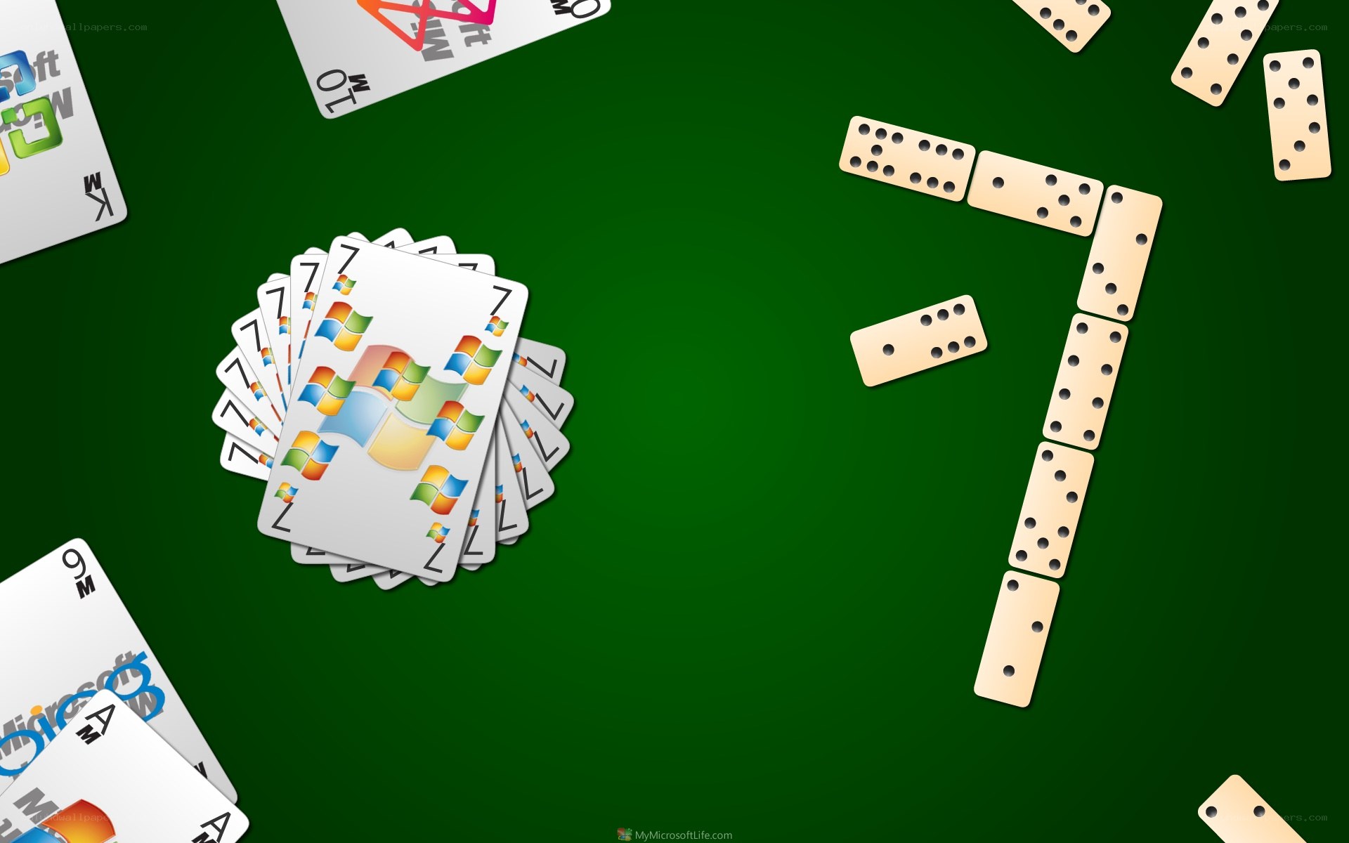 Windows 7 card and domino game