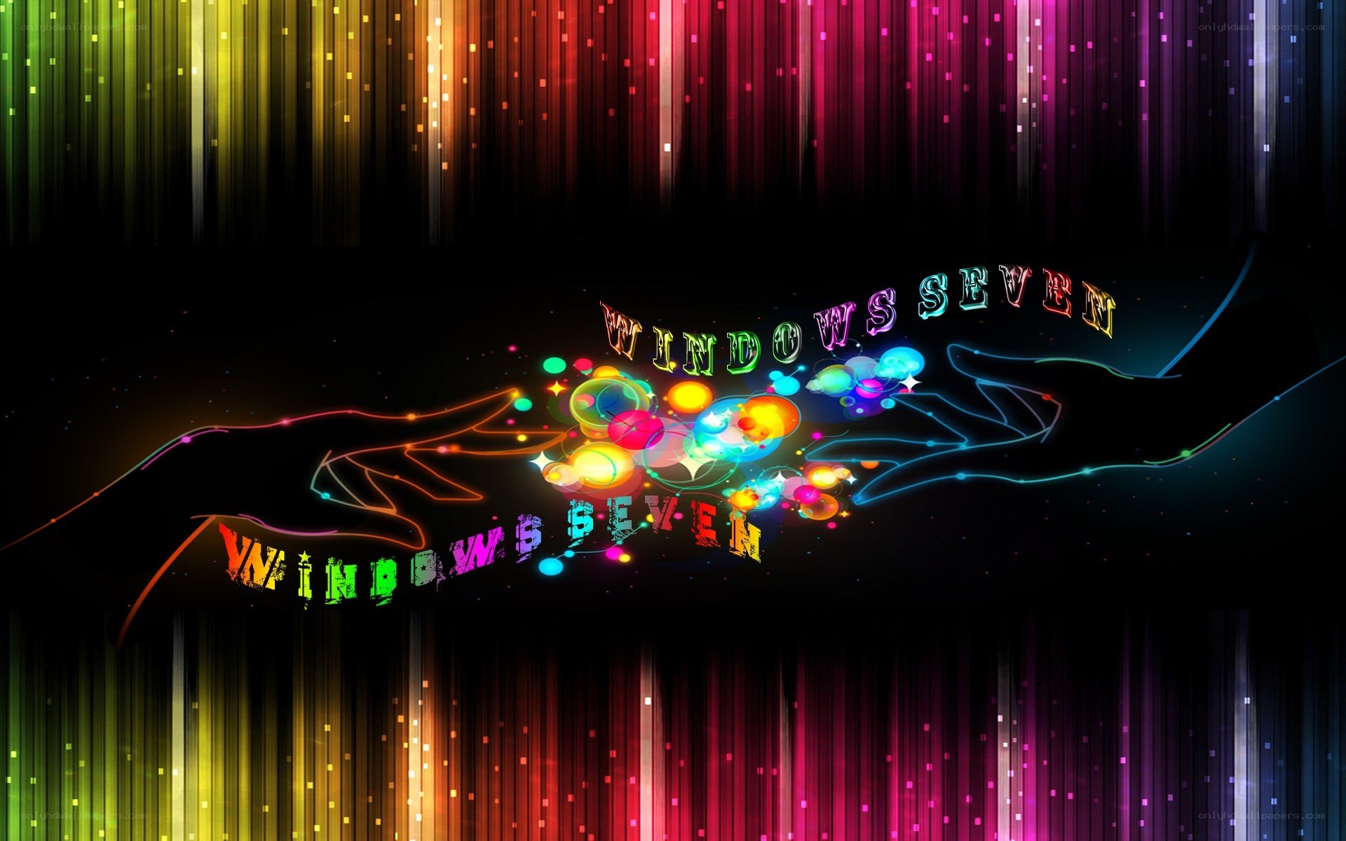 Windows 7 colorful abstract art