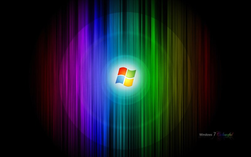 Windows 7 colorful wallpaper
