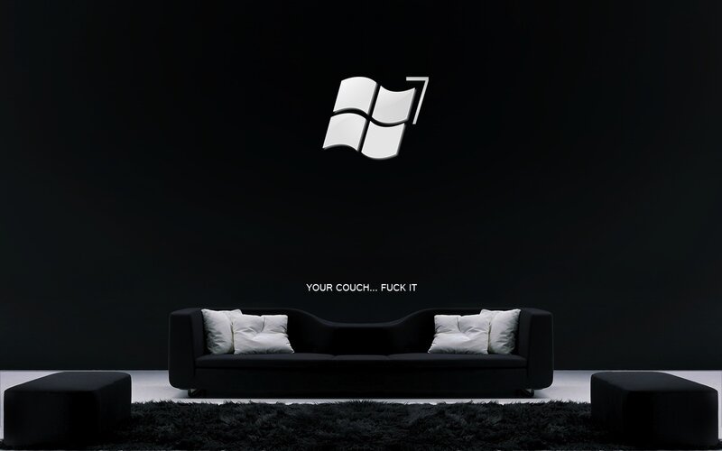 Windows 7 couch joke