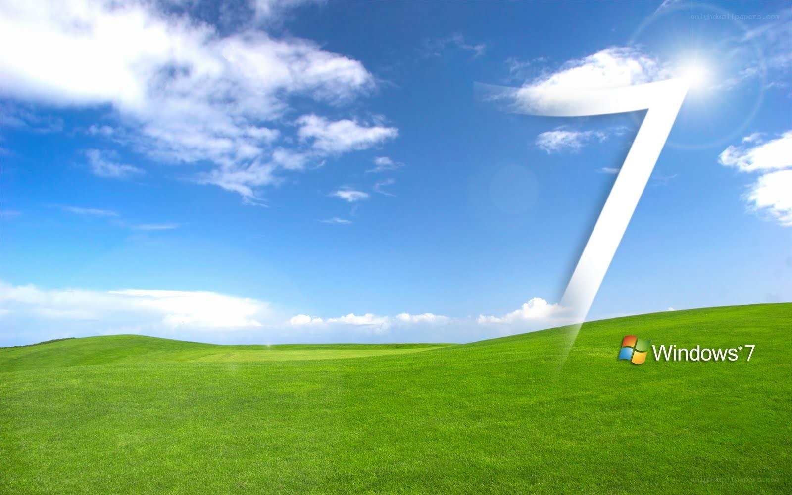 Windows 7 default wallpaper