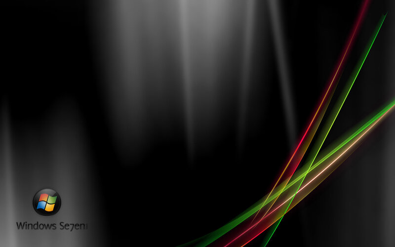 Windows 7 Desktop Background — Black