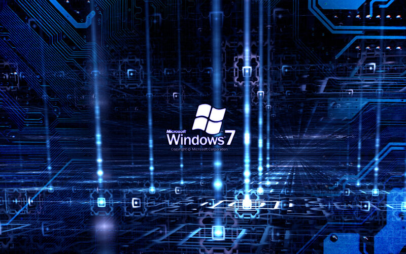 Windows 7 digital circuit background