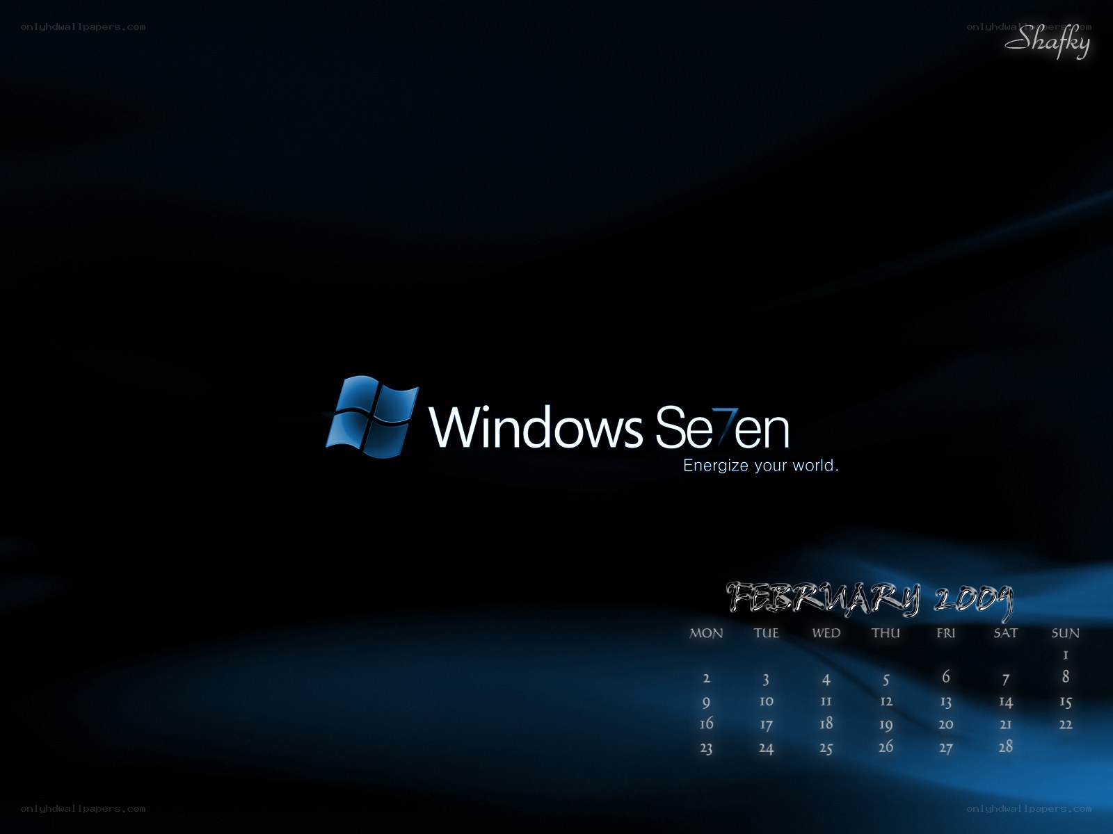 Windows 7 February 2009 wallpaper