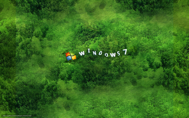Windows 7 forest wallpaper