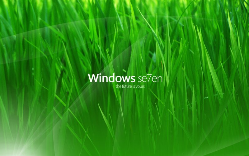 Windows 7 green grass