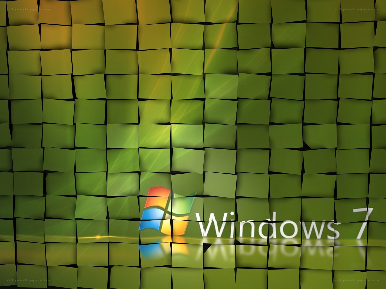 Windows 7 green tile background