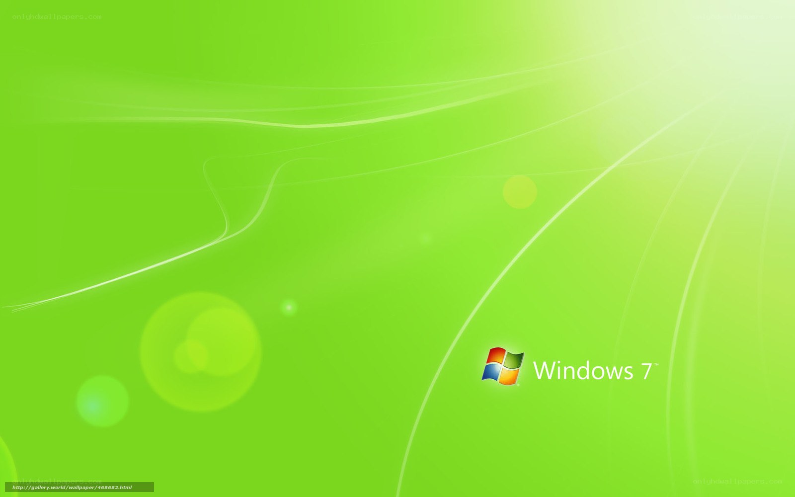 Windows 7 green wallpaper