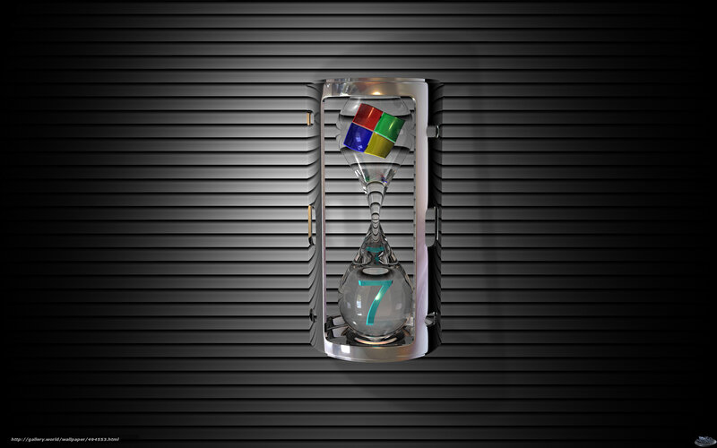 Windows 7 hourglass design