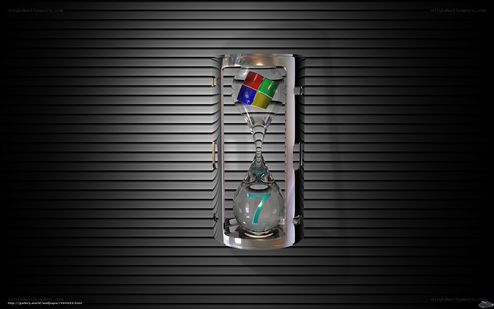 Windows 7 hourglass design