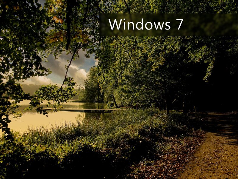 Windows 7 Lake Scene