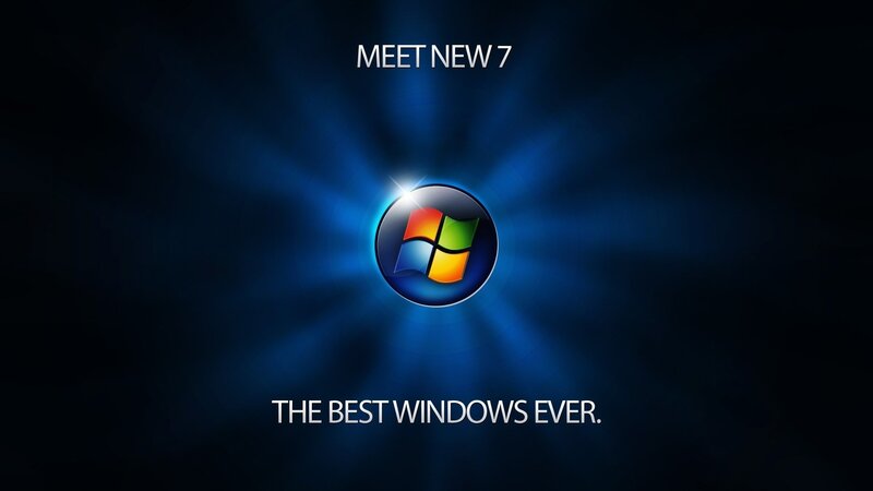 Windows 7 launch graphic