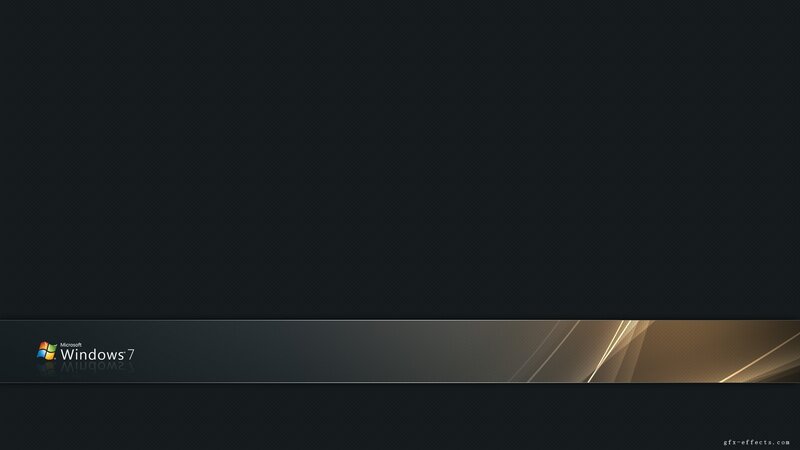 Windows 7 Login Screen — Black