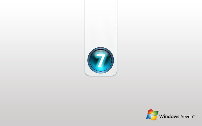 Windows 7 logo and number