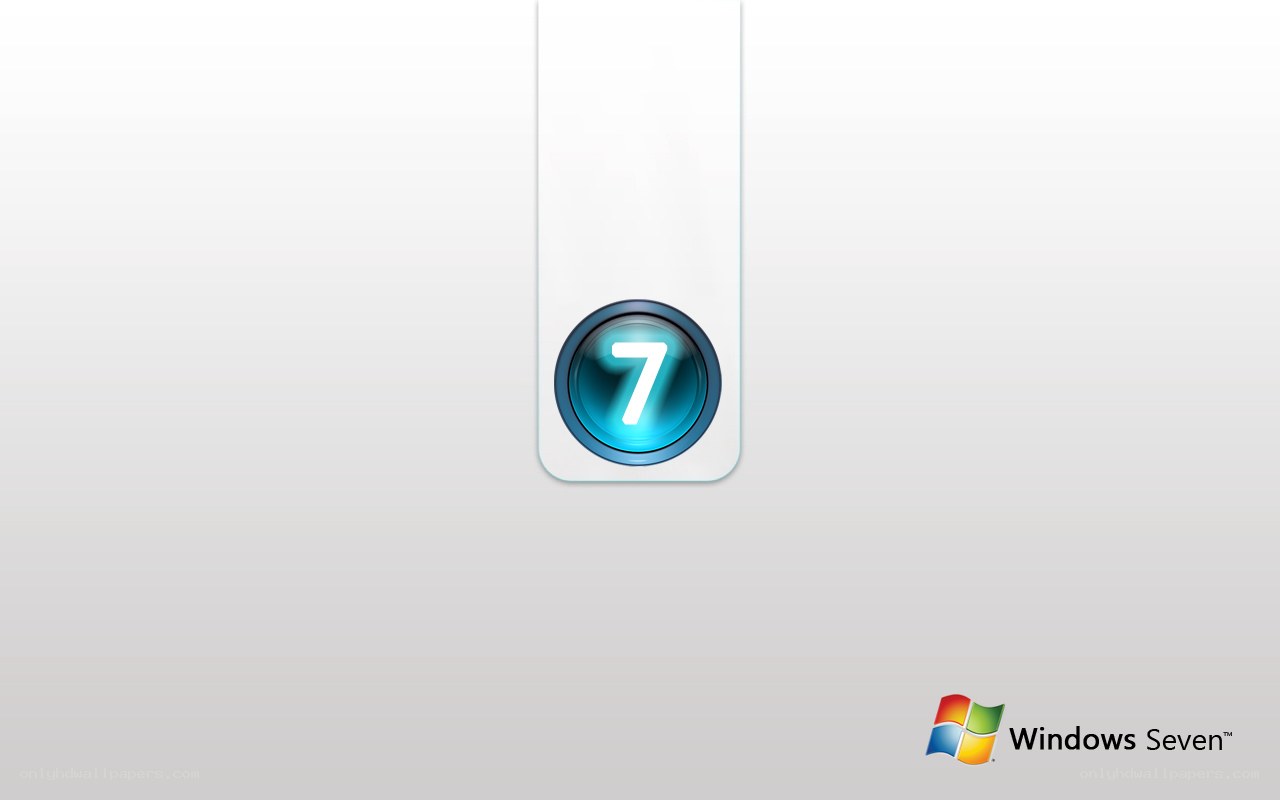 Windows 7 logo and number