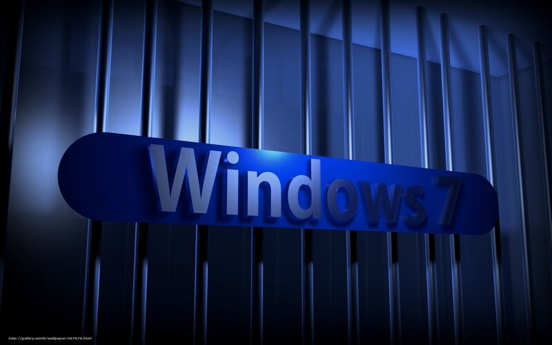 Windows 7 logo behind bars