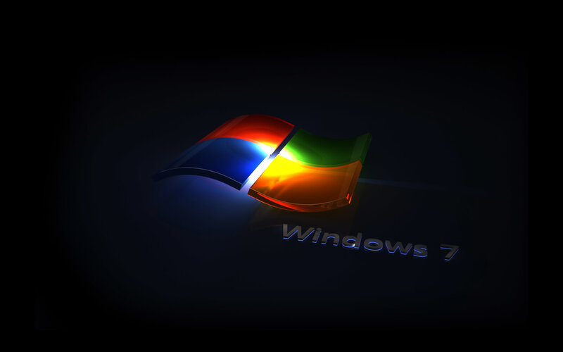 Windows 7 Logo — Black, Dark