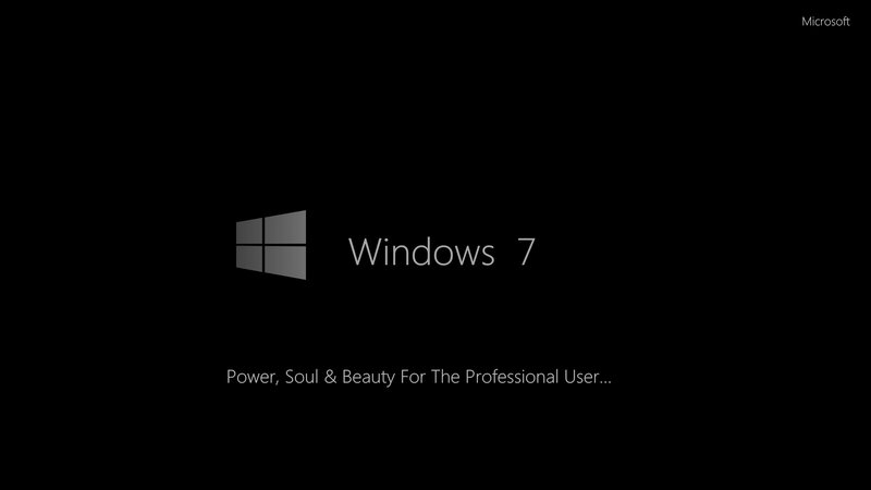 Windows 7 Logo — Black, Neutral