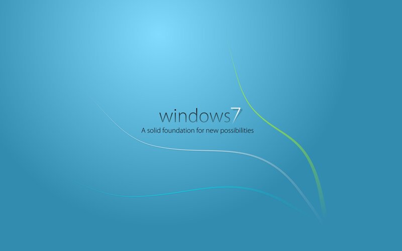 Windows 7 Logo — Blue, Calm, Digital Art, Text
