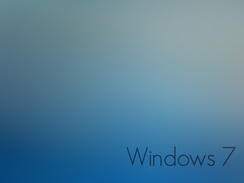 Windows 7 Logo — Blue, Calm, Minimalist, Text
