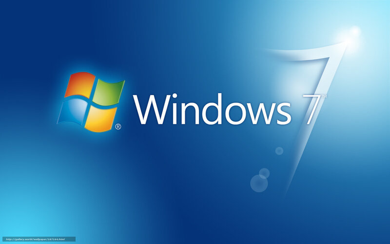 Windows 7 Logo — Blue, Clean, Modern, Digital Art, Text