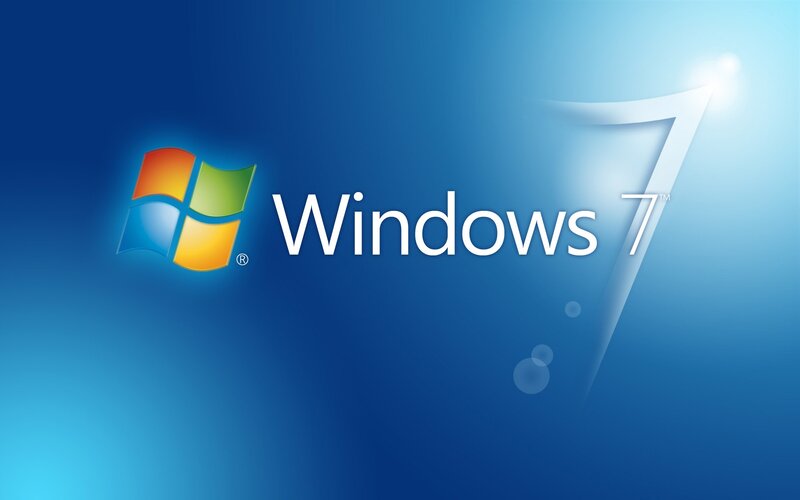 Windows 7 Logo — Blue, Clean, Modern, Digital Art