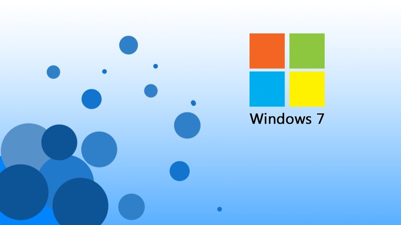 Windows 7 Logo — Blue, Clean, Modern