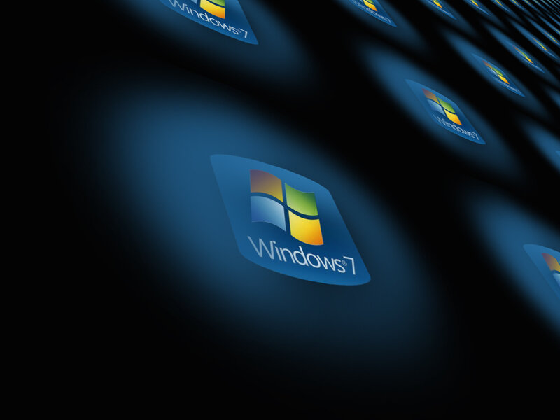 Windows 7 Logo — Blue, Dark