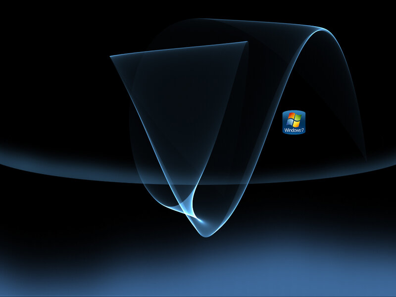 Windows 7 Logo — Blue, Minimalist, Digital Art, Abstract Shape