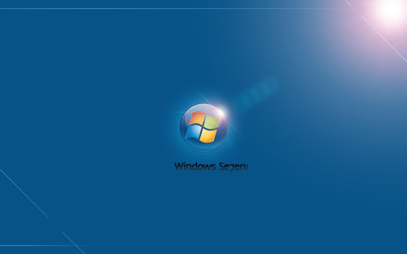 Windows 7 Logo — Blue, Minimalist, Digital Art, Text, White, Windows Seven
