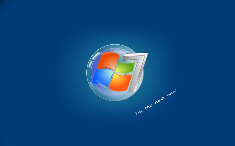 Windows 7 Logo — Blue, Neutral, Digital Art