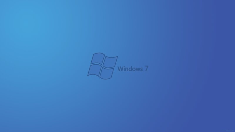 Windows 7 Logo — Blue, Neutral, Minimalist