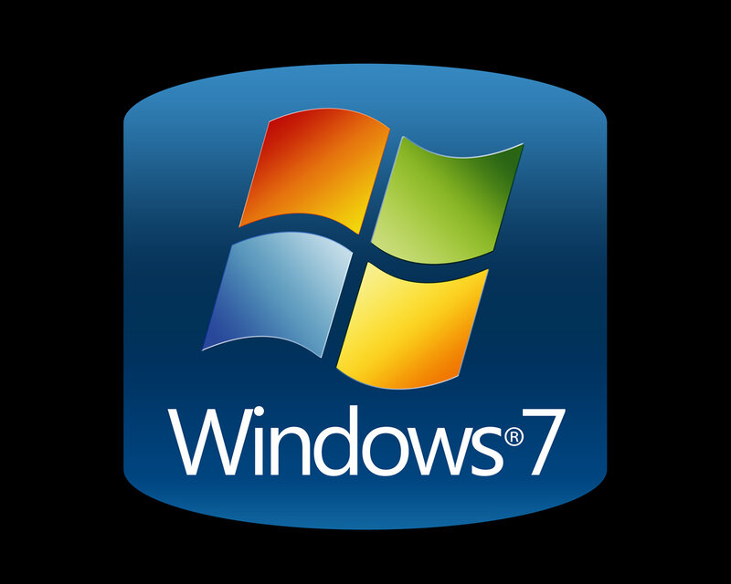 Windows 7 Logo — Blue, Neutral, Vector Art, Text, Orange