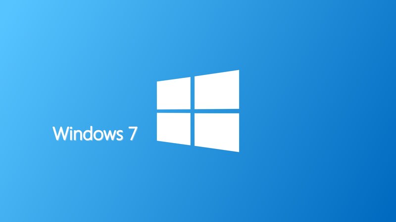 Windows 7 Logo — Blue, Neutral, Vector Art