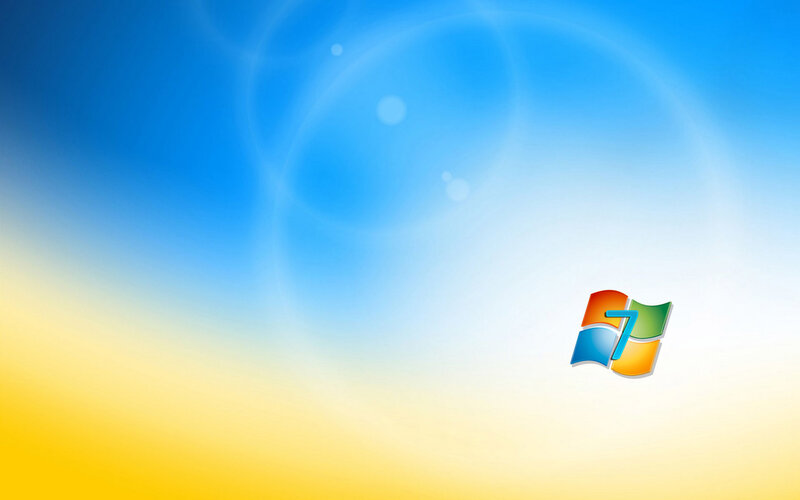 Windows 7 Logo — Blue, Serene, Digital Art, Blue Sky