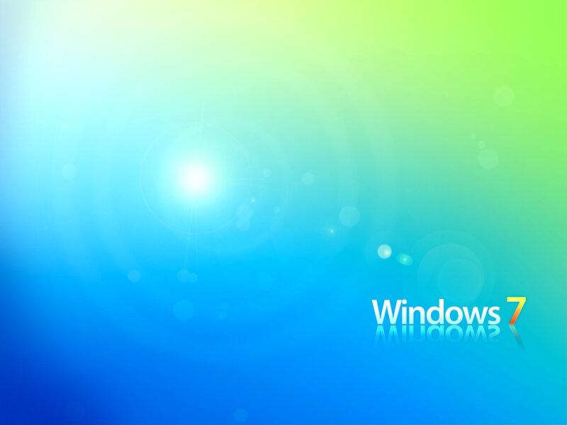 Windows 7 Logo — Blue, Serene, Digital Art, Light Effect