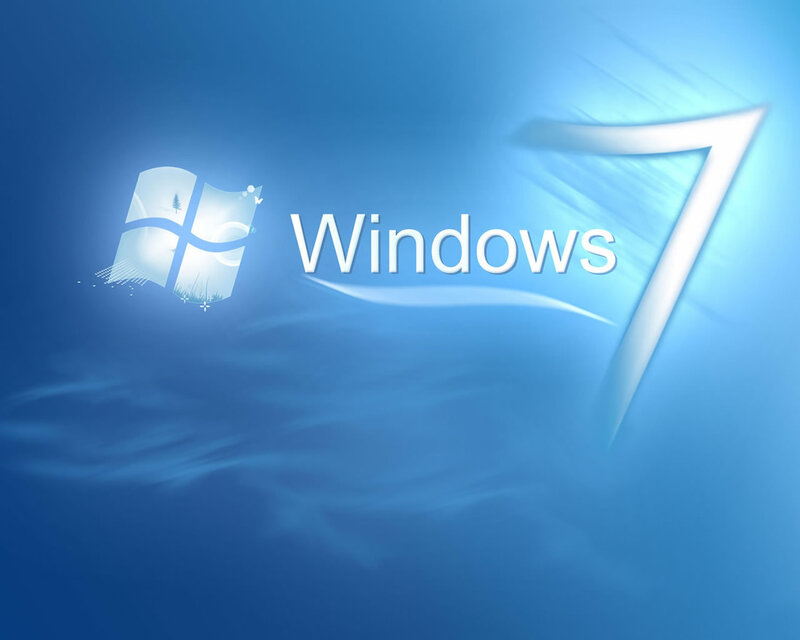 Windows 7 Logo — Blue, Serene, Digital Art