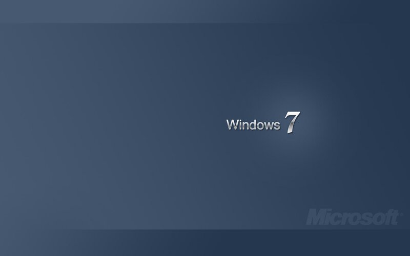 Windows 7 Logo — Blue, Text