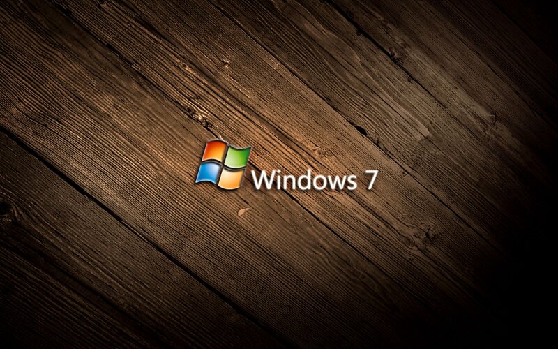 Windows 7 Logo — Brown, Neutral, Digital Art