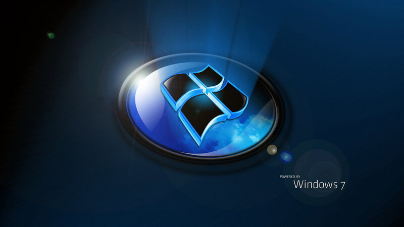 Windows 7 Logo — Dramatic, Digital Art