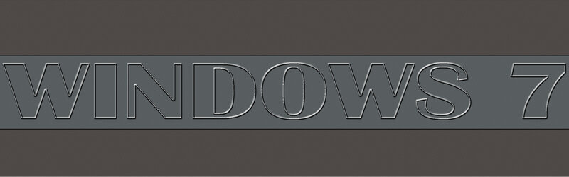 Windows 7 Logo — Gray, Neutral, Vector Art