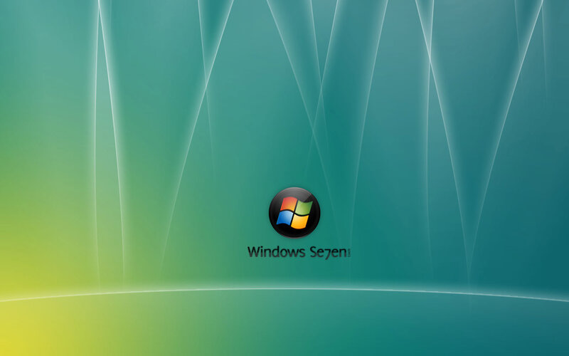 Windows 7 Logo — Green, Calm, Digital Art, Text, Blue, Yellow