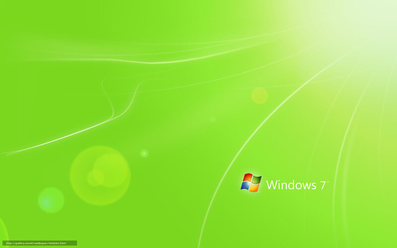 Windows 7 Logo — Green, Calm, Digital Art, Text
