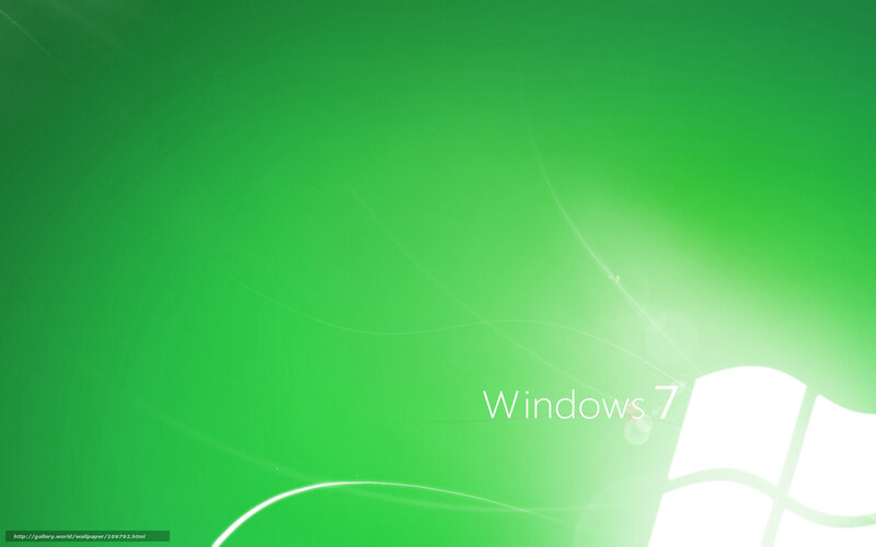 Windows 7 Logo — Green, Calm
