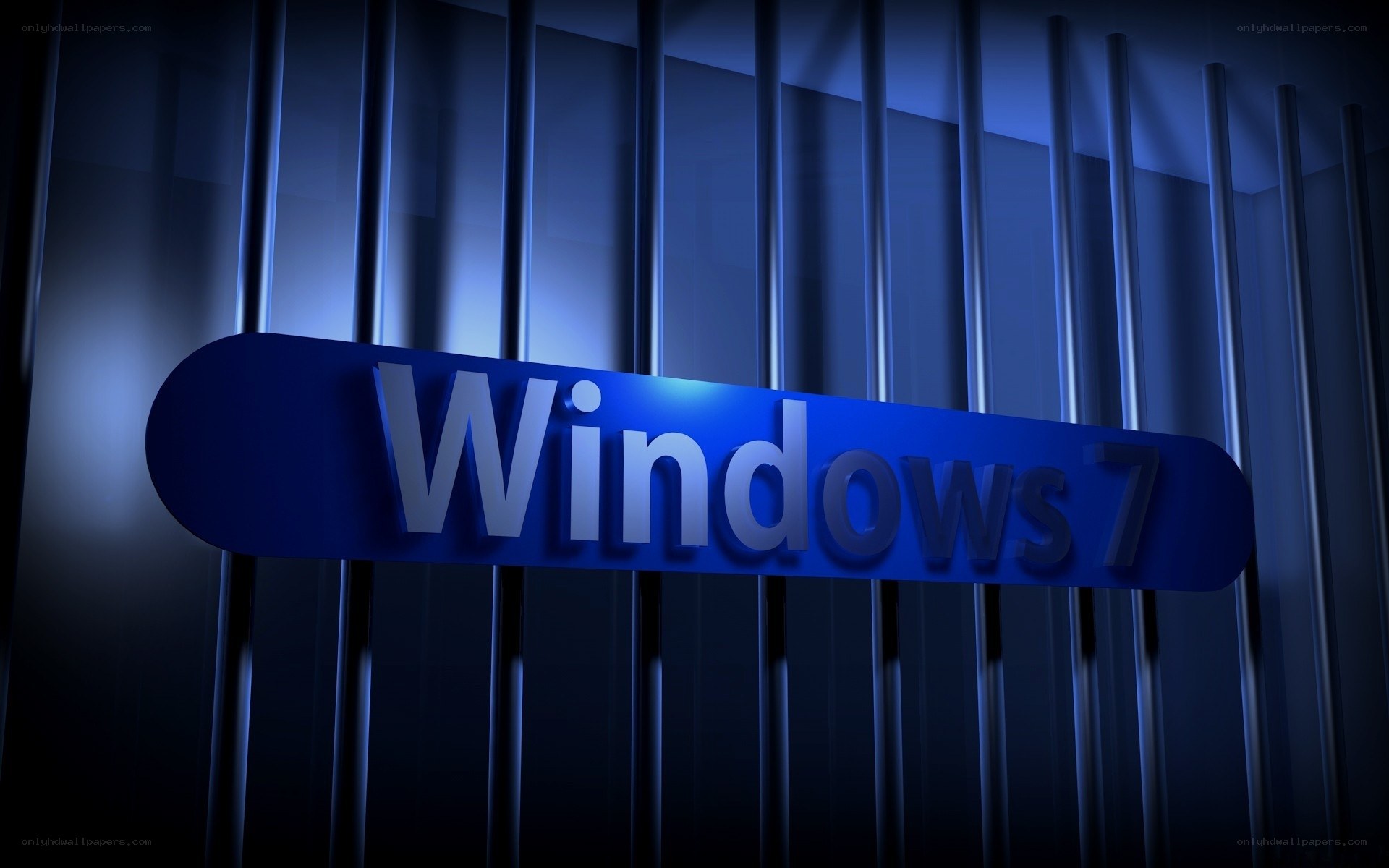 Windows 7 logo in blue