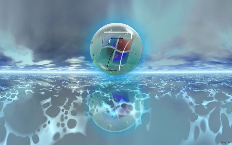 Windows 7 Logo in Bubble