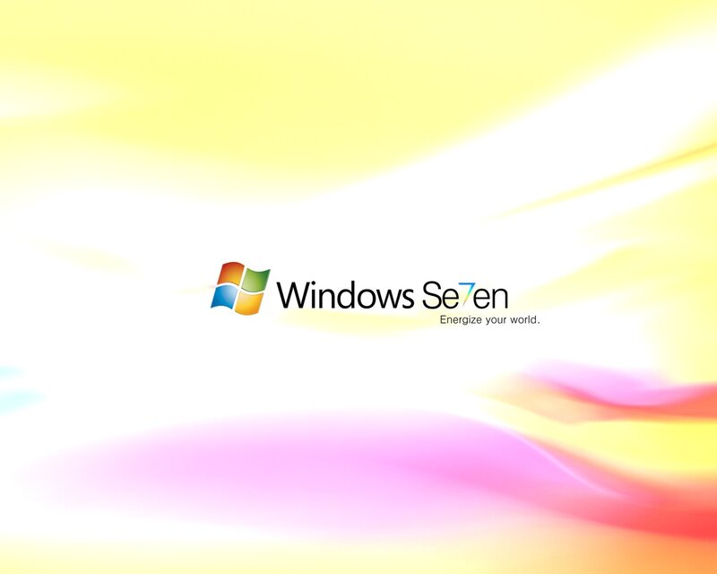Windows 7 logo on abstract background