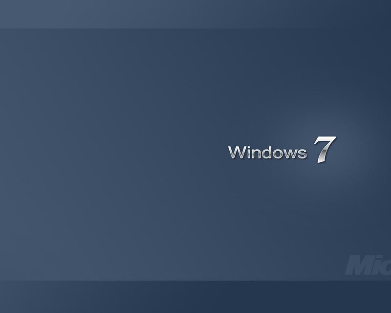 Windows 7 logo on blue background