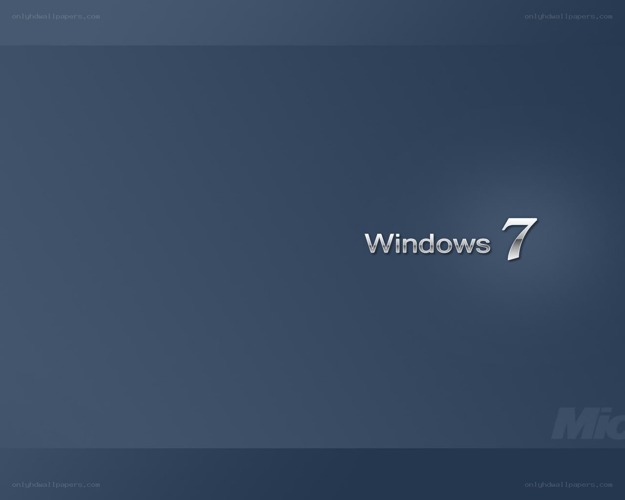 Windows 7 logo on blue background