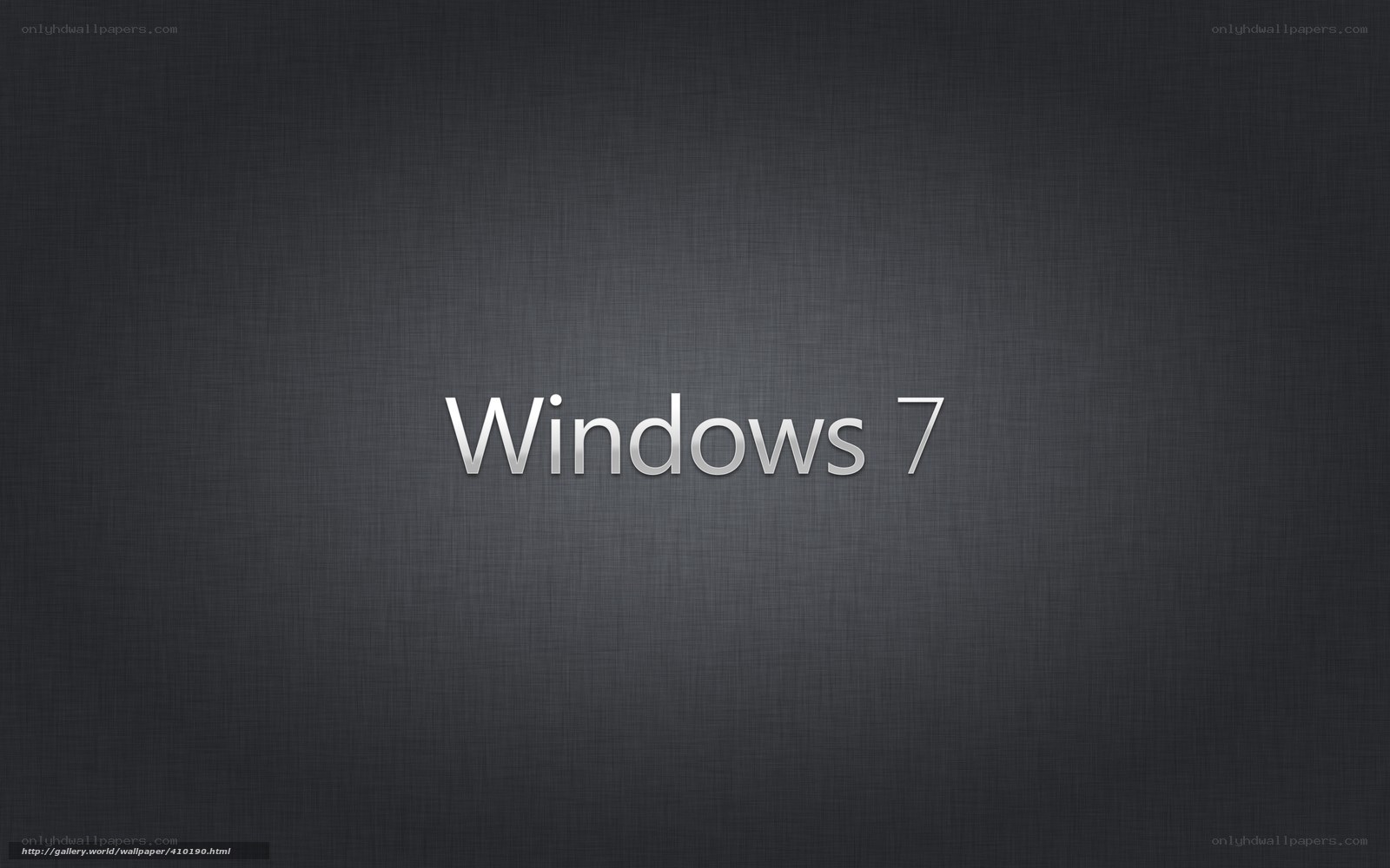 Windows 7 logo on dark background